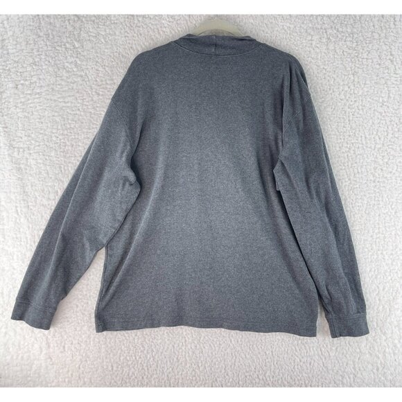 L.L. Bean Solid Gray Long Sleeve Turtle Neck Shirt Mens Pullover Stretch Size XL - Picture 13 of 16